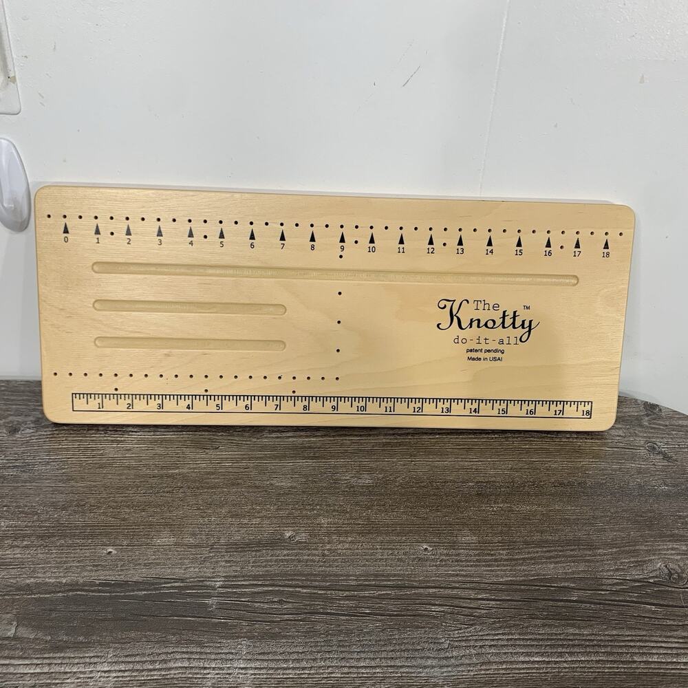 The Knotty do-it-all Beading Jewelry Making‎ DIY Wooden "BOARD" ONLY 8x20"